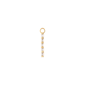 Issa | Baguette Sapphire Bar Earring Charm